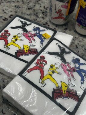 Mighty Morphin Power Rangers Vintage 1994 Hallmark Party Napkins 2 Packs